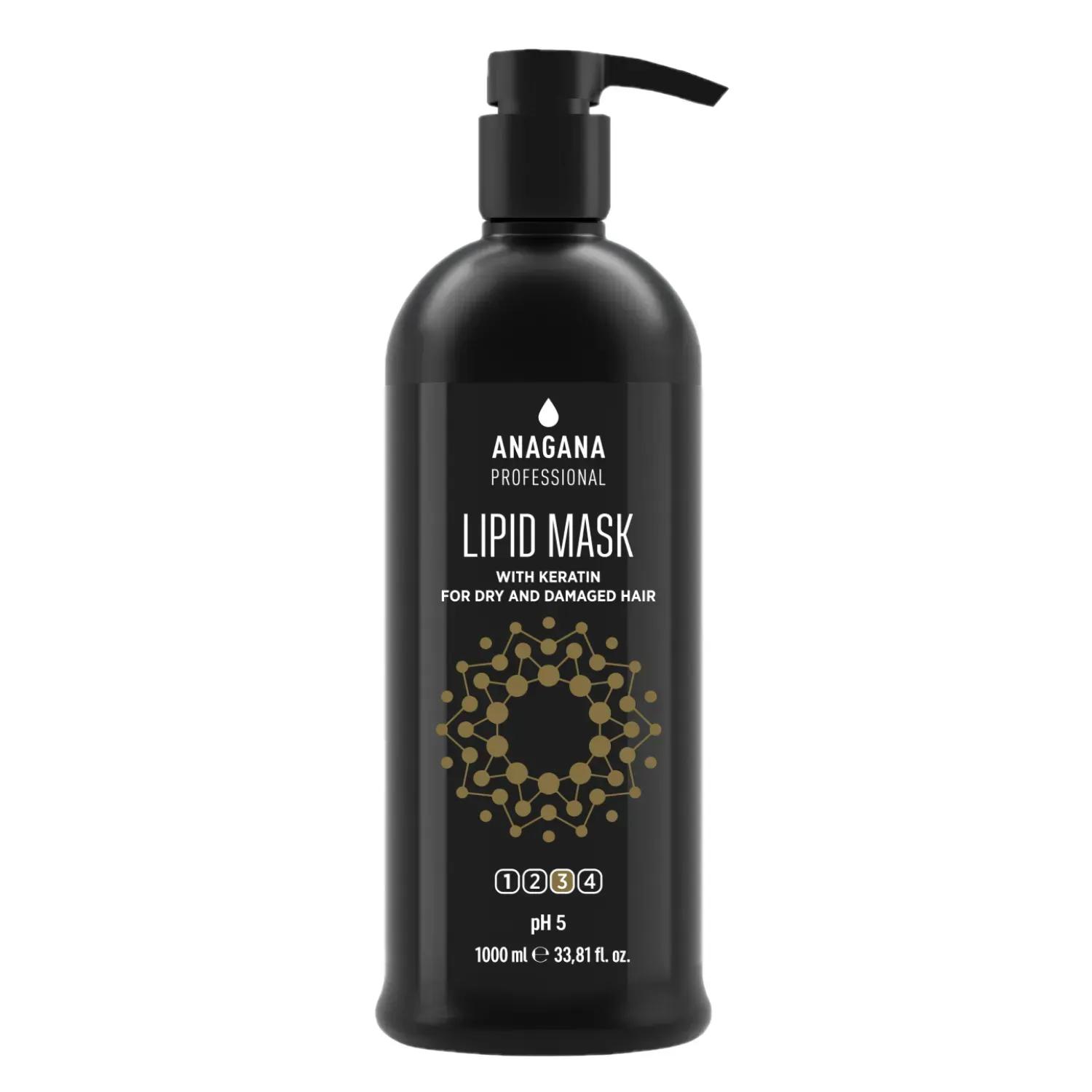 

Lipid Mask with Keratin for Dry Porous Hair ANAGANA 1000 ml