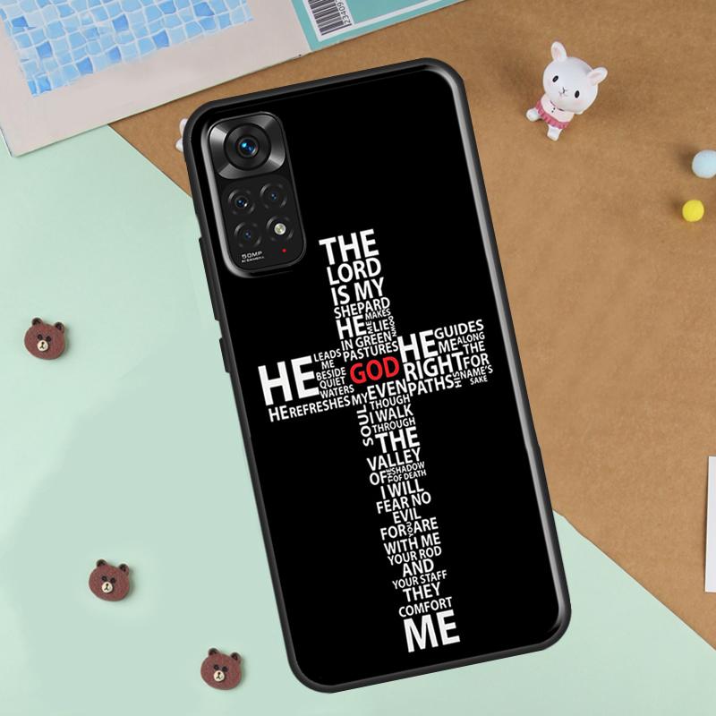 Faith Christian Religious Jesus Phone Case For Xiaomi Redmi Note 12 8 9 10 11 Pro 8T 9S 10S 11S 12S 10A 9C 10C 12C Cover