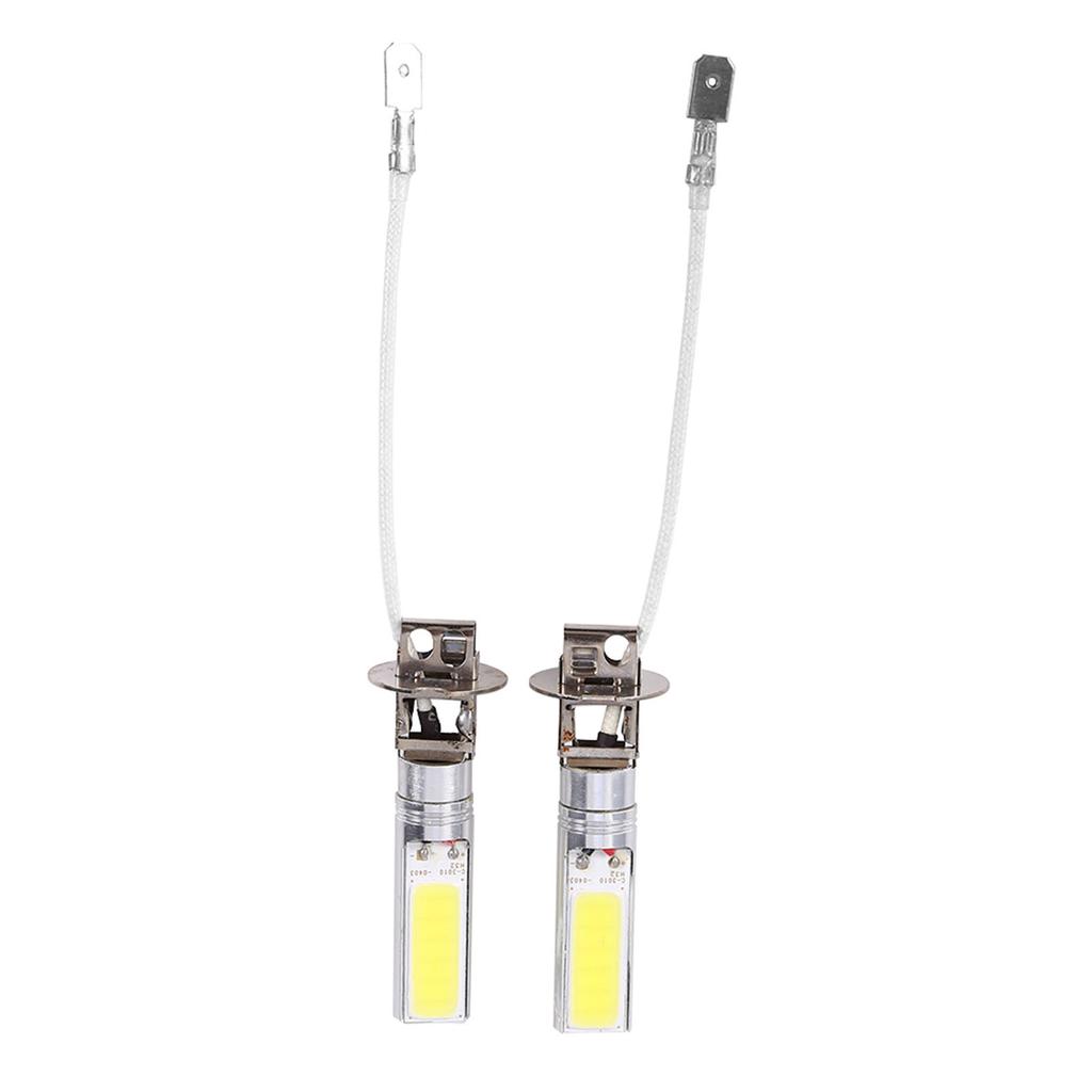 2Pcs H3 COB LED Helle Xenon Weiß 6000K Auto Auto Nebel Licht Lampe Birne 12V 10W