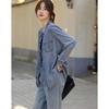 Demana Women's Lyocell Embroidered Stand Collar Shirt