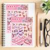 2PCS Cat RV Stickers Nostalgia Harajuku Laptop Luggage Decompression PET Material Art Picture Harajuku Stacking DIY Sticker
