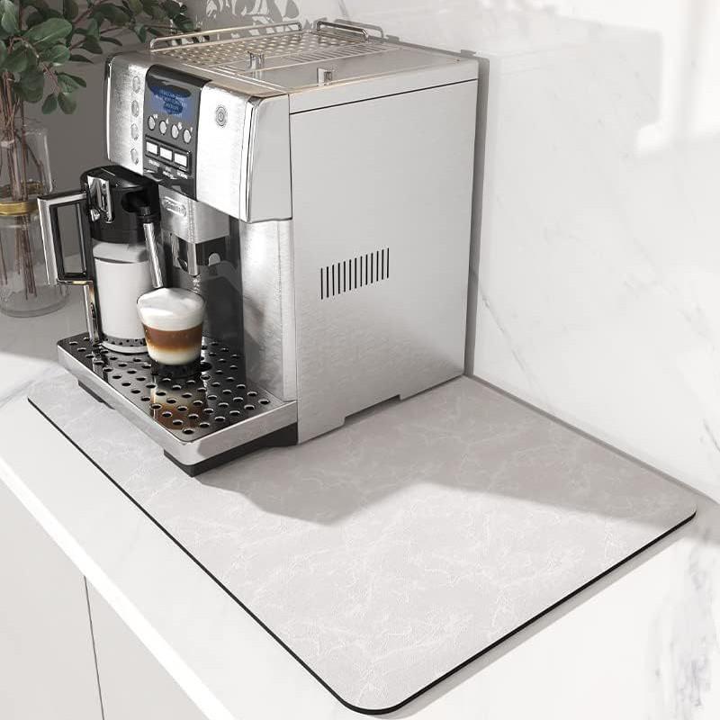 Solid Color Diatomaceous Earth Quick-Dry Kitchen Drain Mat & Heat-Insulating Coaster
