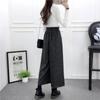 Woolen Wide Leg Pants For Women Autumn Winter New Style Fashion High Waist Loose Korean Style Slim Straight Cropped Pants