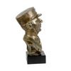 Charles de Gaulle - marble bust, statuette of a famous person, decoration for office, school, and hotel by the Art-Dog brand