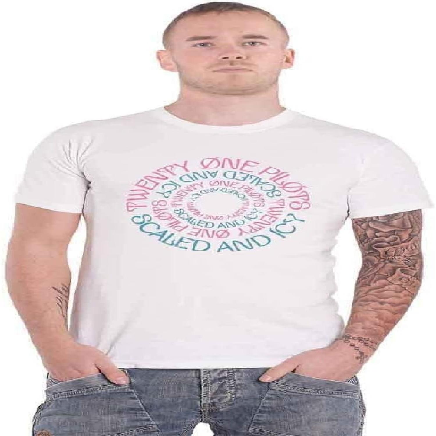 

Men s Circular T-Shirt Large White XXXXXL білий