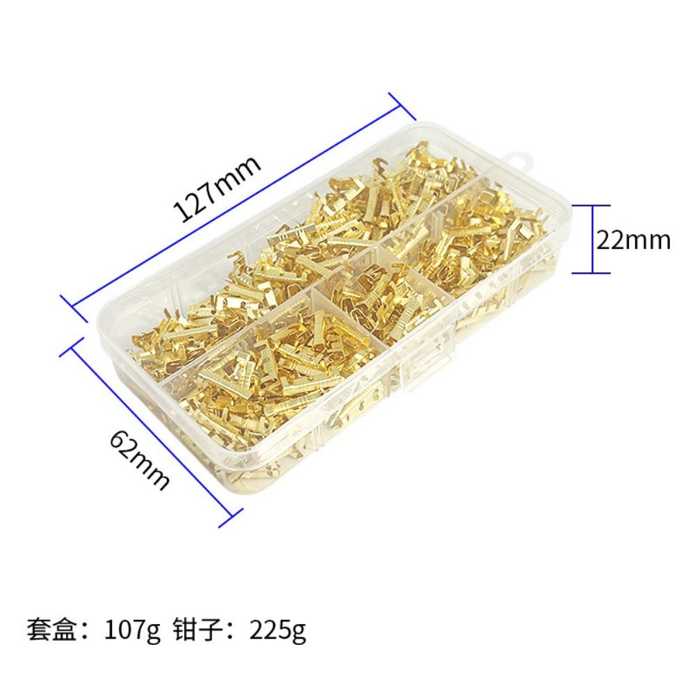 U-Shaped Double Crimp Terminal – Non-Insulated Wire Connector for 0.3-1.5mm² Cables | Electrical Terminal Lug, Easy Wire Joining