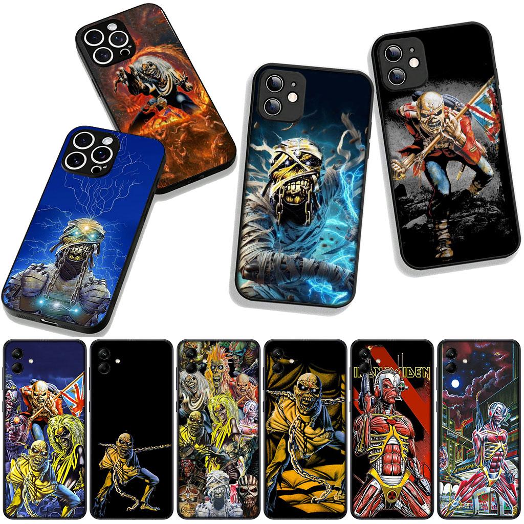 Cover for Samsung Galaxy S25 S24 S22 S23 FE Ultra Plus A56 A05 A06 A15 A16 A55 S7 Edge + Case Poster I-Irons M-Rocks M-Maidens