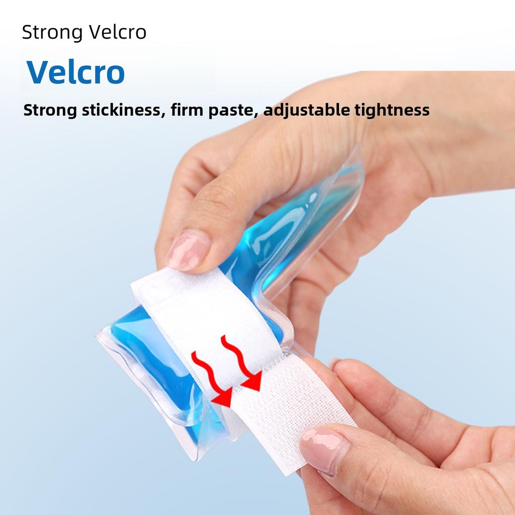 PVC Gel Kalt- und Warmkompresse Fingerabdeckung, Weich und hautfreundlich ohne zu gefrieren, Wiederverwendbare Fingerprotektor Beweglicher Ring