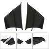 2pcs Motorcycle Side Winglet Wind Fin Spoiler Trim Cover Air Deflector ABS Black