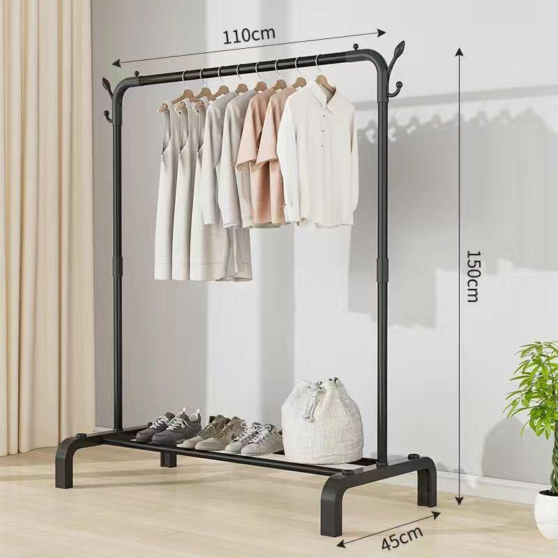 Bold Vertical Clothes Rack: Floor-Standing Drying Rod for Home or Balcony