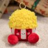 Kids Orange Bread Carrot Fruit Plush Keychain With Portable Decoration Size