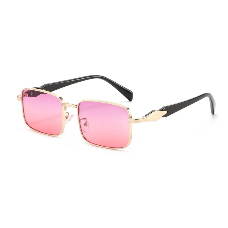 Advanced Square Metal Sunglasses for Men and Women Fashion Trendy UV Resistant Outdoor Sunscreen Sunshade Glasses