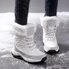 Warm Cotton Shoes Women's High-top Boots Anti-slip Snow Boots Winter Plush Outdoor Walking Shoes Hiking Sneakers