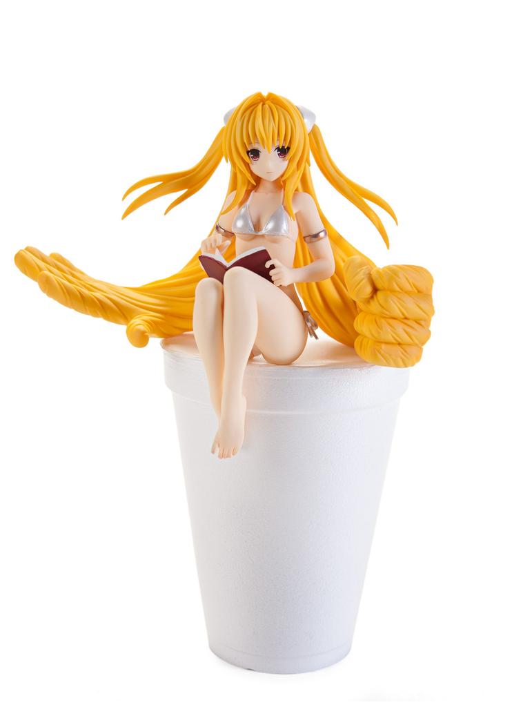 To Love-Ru Darkness Noodle Stopper Figure Golden Darkness White Version Single Item