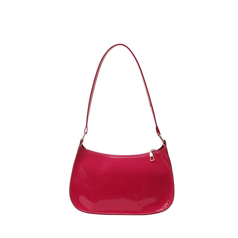 Koreanisches Designer Damen Leder Schultertasche Reißverschluss Handtasche Lässige Tote für Mädchen Tägliche Nutzung Geschenk