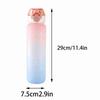 Water Bottle with Straw Reusable Translucent Mattes 1000ml Water Bottle with Silicone Straw