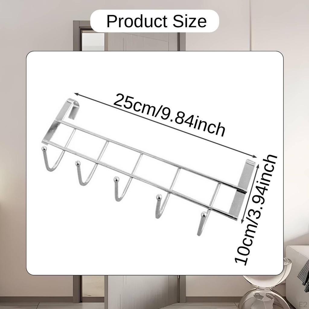 10Pcs Over The Door Hooks Storage Heavy Duty for Hanging Clothes Coats