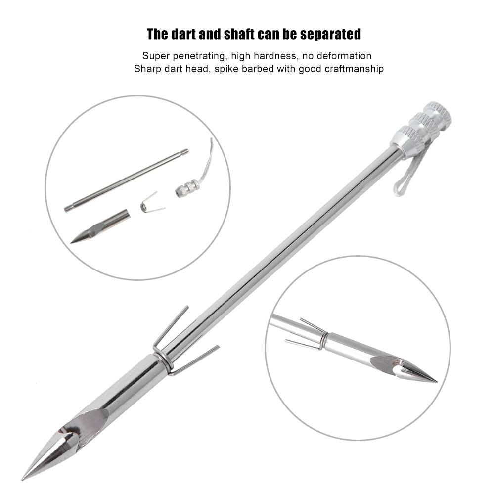 5er Set Outdoor Metall Bogenfischen Fisch Dart Pfeilspitze Katapult Spitze Jagd Schießen