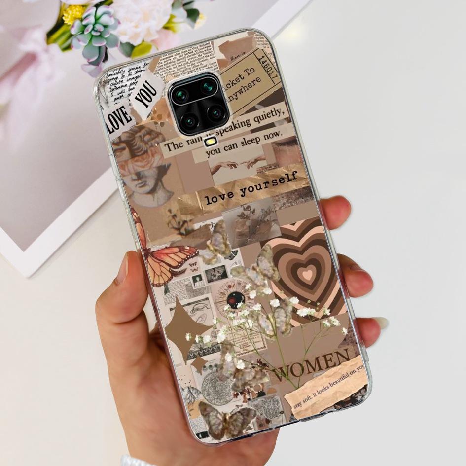 For Xiaomi Redmi Note 9 Pro Case Note 9 Cover New Fashion Dandelion Soft Silicone Back Cover For Redmi Note9s 9ProMax Clear Capa