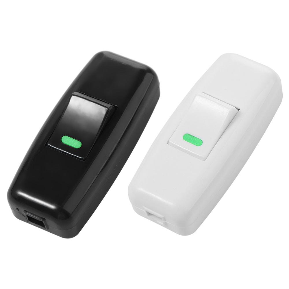 2pcs Classic Boat Shape Switch Plastic Light Switch Small Rocker Button  Desk Light
