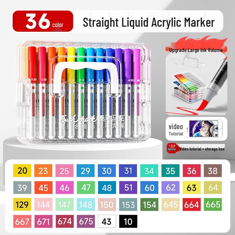 Soft Tip Acrylic Marker Pen Set for Kids' Art - Stackable, 60 or 80 Colors