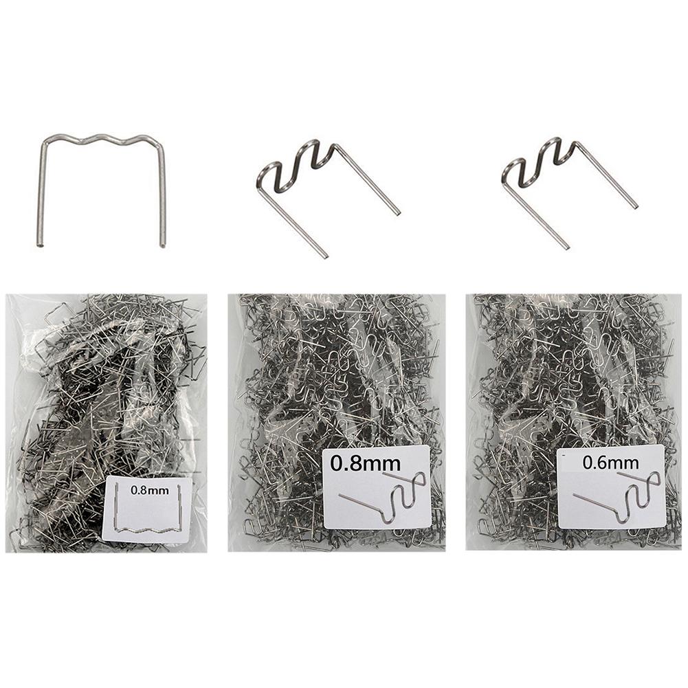 

1500PCS 0.6/0.8mm Hot Stapler Pre-cut Corrugated Staples Plastic Welder Repair Kit For Car Bumper Welding Tools