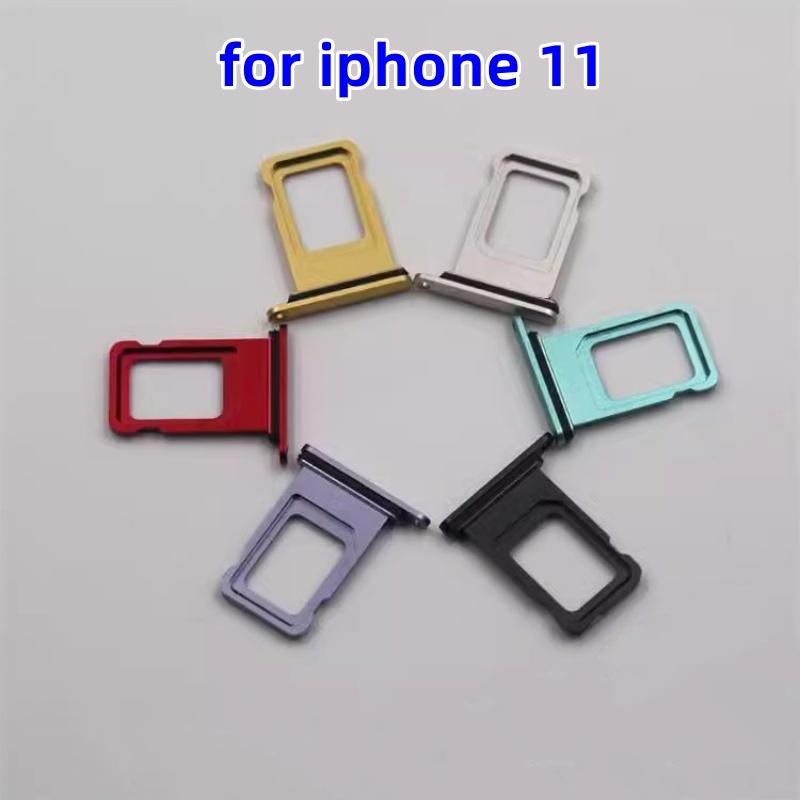 SIM Card Tray For Iphone 11/11pro/11promax Card Slot Drawer Holder Drawer Chip Card Tray Sim Card Reader Socket For 11ProMax