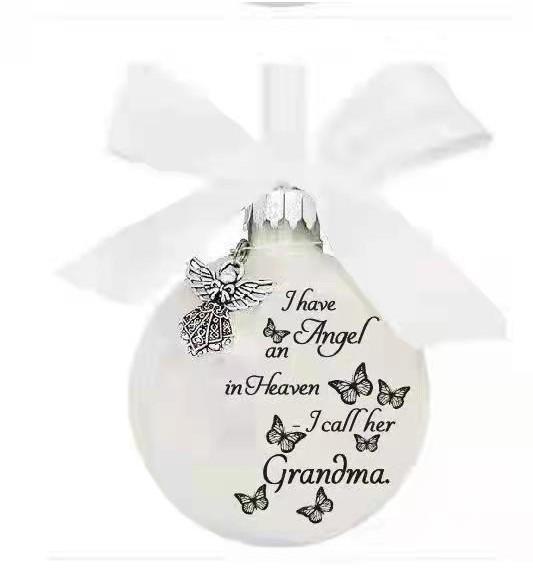 Luxury Butterfly Modern Round Keepsake Ball For Family Celebrations Christmas On