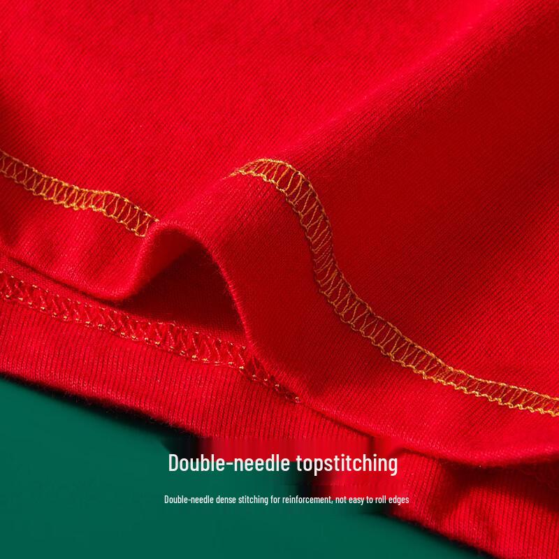SEPTWOLVES Men's Red Lucky 'Fu' Cotton Boxer Briefs