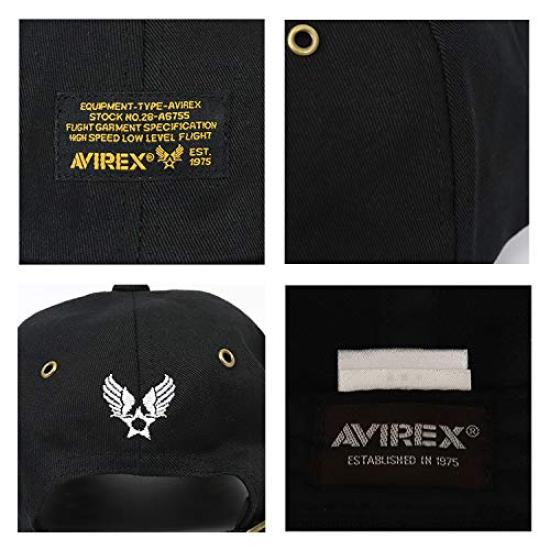 Avirex Cap Hat AVIREX BLACK PATCH Avirex Low Cap Popular Brand Khaki Military Men's