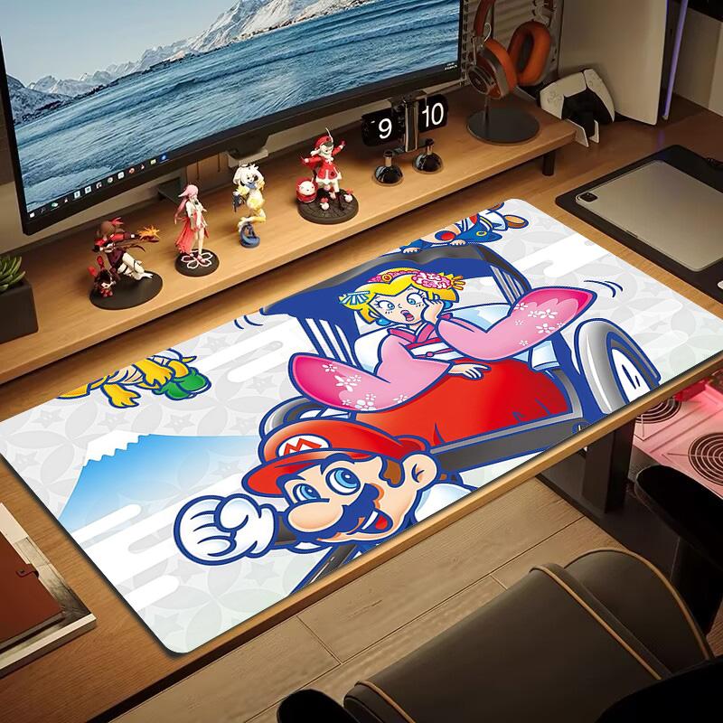 Super Mario2 Print  Cushion Non-slip Laptop Tablet Big Mousepad XXL Mat Mini PC Playmat With Lock edge