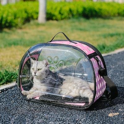 Clear Bubble Pet Carrier for Small To Medium Dogs - Stylish Travel Companion