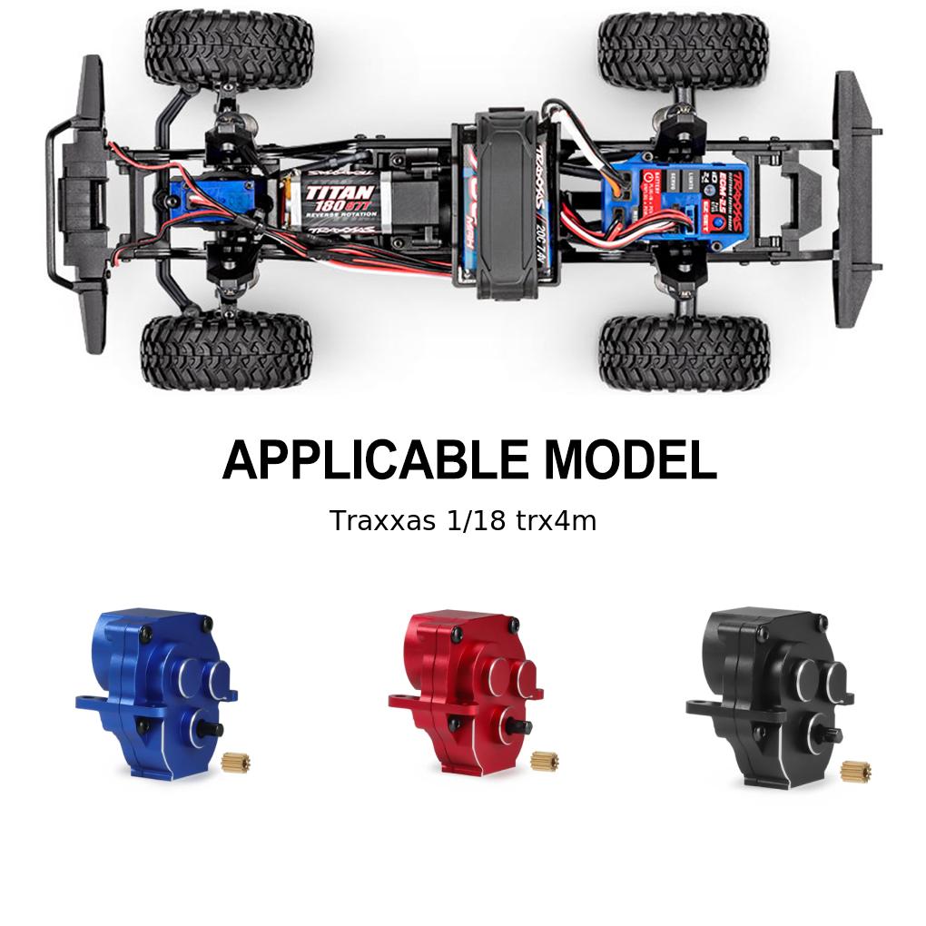 1pcs Aluminum Alloy Gear Box For Trx4m 1/18 Crawler Wear And Crash Resistant RC Car Accessories Replacement Parts RC Upgrade Part