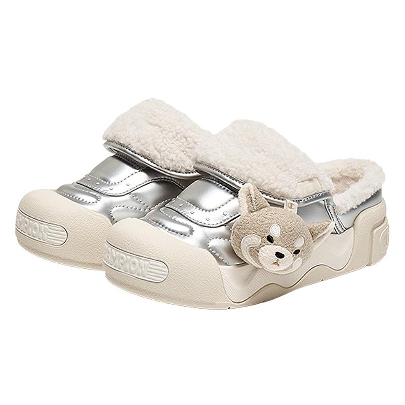 Champion נעלי בית סגורות מרופדות קטיפה, קולקציית סתיו/חורף 2025