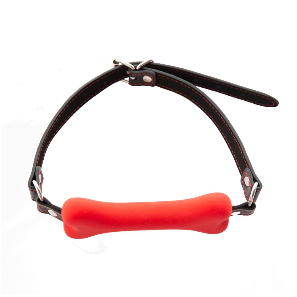 Silicone Bone Gag Puppy Pet Play  Kink  Fetish Restraints Gags