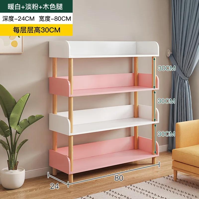 Multi-layer Storage Shelf – Simple Display Stand for Living Room, Floor Bookshelf & Bedroom Cabinet