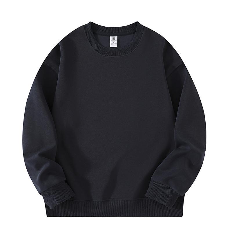 

Kid s Preppy Logo Sweatshirt - Autumn Hua Cotton, Loose Fit, Trendy Casual Crew Neck 100cm темно-синього кольору