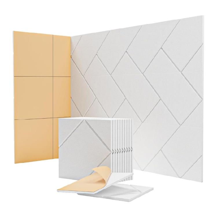 12 Pièces Panneaux Muraux Acoustiques Haute Densité Panneaux en Mousse Acoustique d'Absorption Sonore Réduction du Bruit pour Studio d'Enregistrement, Pièce
