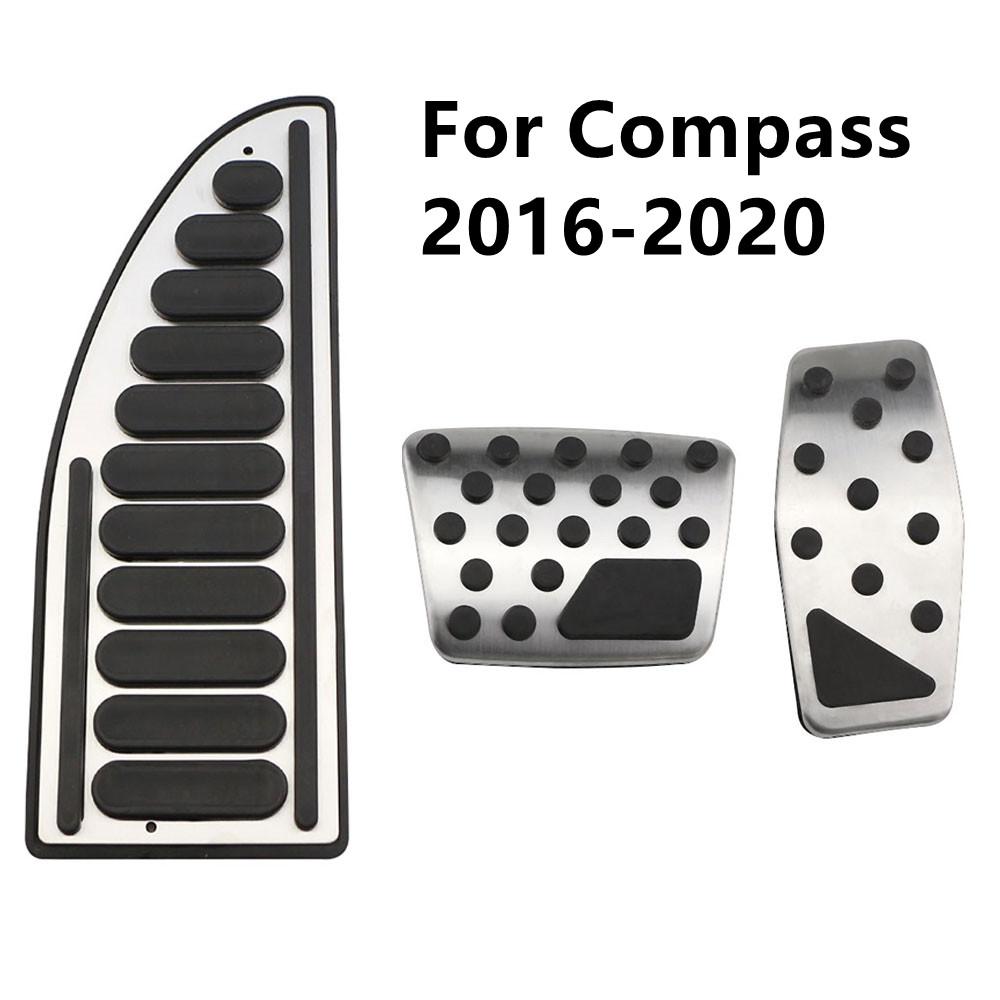 

Автомобильные педали, подставка для педали тормоза, защитная крышка, детали для Jeep Renegade Compass 2014-2021, аксессуары для интерьера с левым рулем