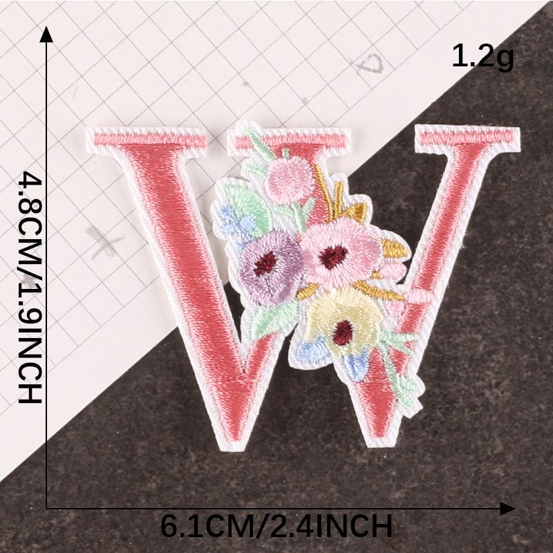 Embroidery Logo Cartoon Badge English Letter Patch Accessories Hand Account Diy Accessories Embroidery Sticker Cloth Sticker