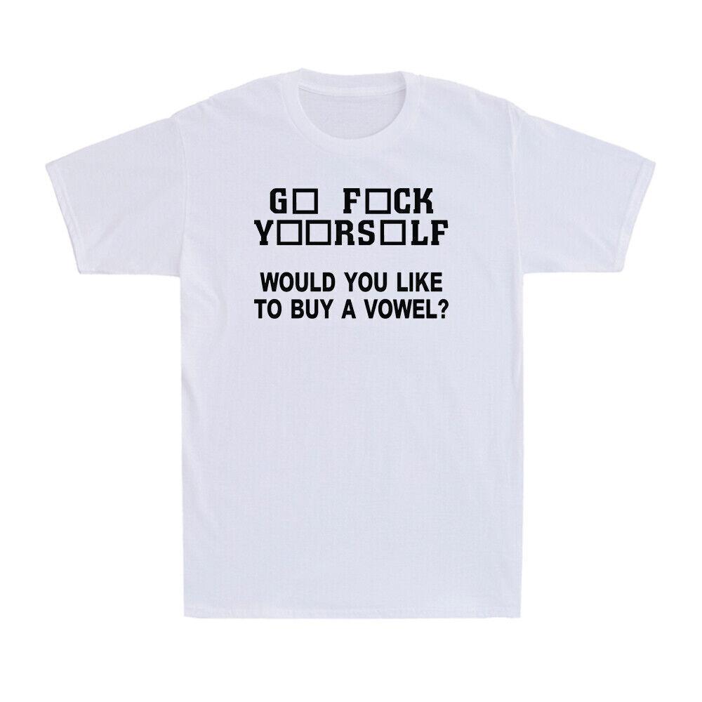 Would You Like To Buy A Vowel Funny Saying Sarcastic Novelty Men s T-Shirt XXXL
