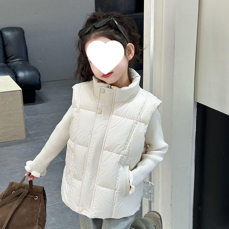 2025 Kids Warm Autumn/Winter Vest - Lightweight Pearl Cotton, Versatile Casual Outfit for Girls and Boys