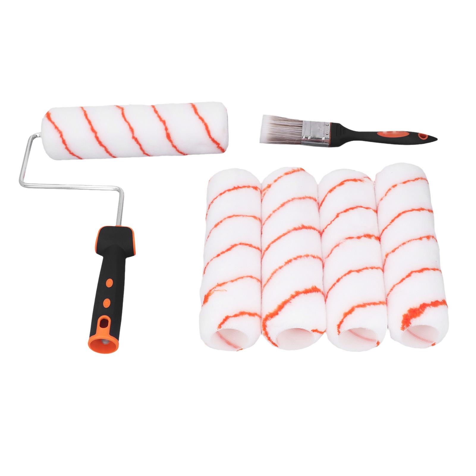 

Paint Roller Set 9in Small Kit with Brush Tray Home Indoor Painting Tools Supplies