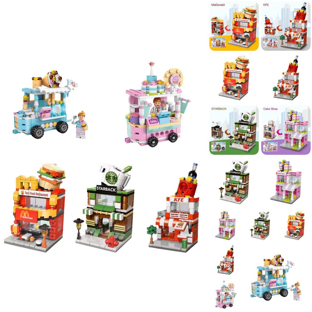 High-quality Abs Plastic Building Blocks Compatible With City Street Scene