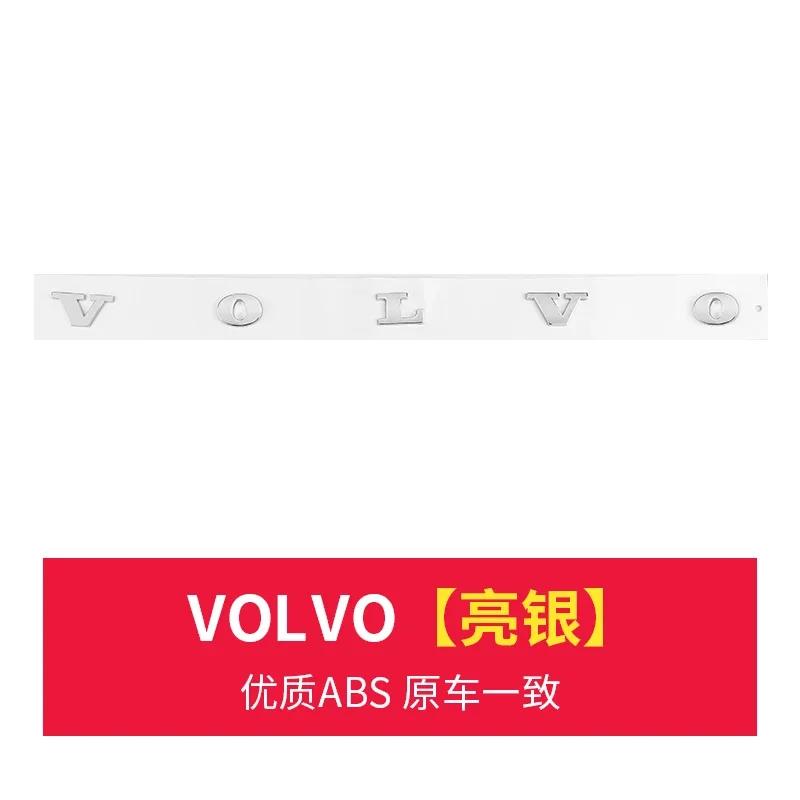 3D Chrome ABS Car Letters For Volvo XC60 XC90 S60 S80 S60L V40 V60 T5 T6 AWD Emblem Badge Logo Sticker Trunk Accessories