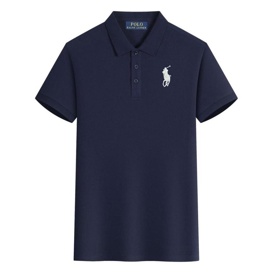 Polo Ralph Lauren Letní nové Pony Vyšívané Neformální Sportovní Polo Tričko, Odvádějící Pot a Absorpční Vlhkost Polo Tričko z Čisté Bavlny