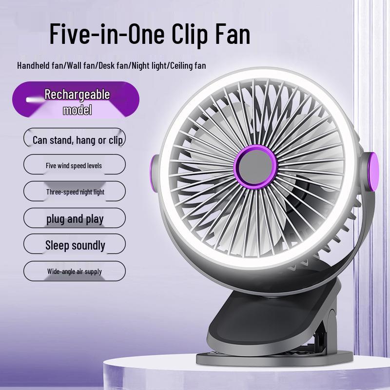 

Compact Multi-Mount Clip Fan for Kitchen, Dorm, or Office 13.5x11.5x17 cm