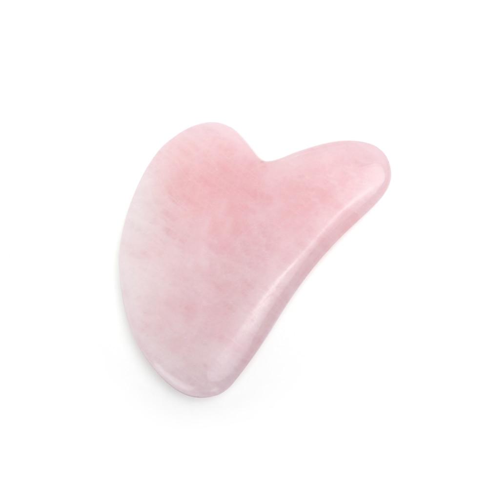 Natural Jade Guasha Stone Board Massage Rose Quartz Guasha Plate Jade Face Massager Scrapers Tools For Face Neck Back Body