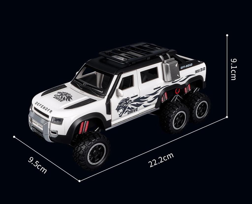 Children's Six-Wheeled Off-Road Vehicle Toy with Sound and Light
