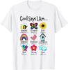 God Says I Am Christian Bible Verse Graphic T-Shirt Soft Cotton Casual Daily Tee for Men